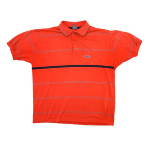 Vintage 90s LeTigre Striped Polo Shirt Men's Medium